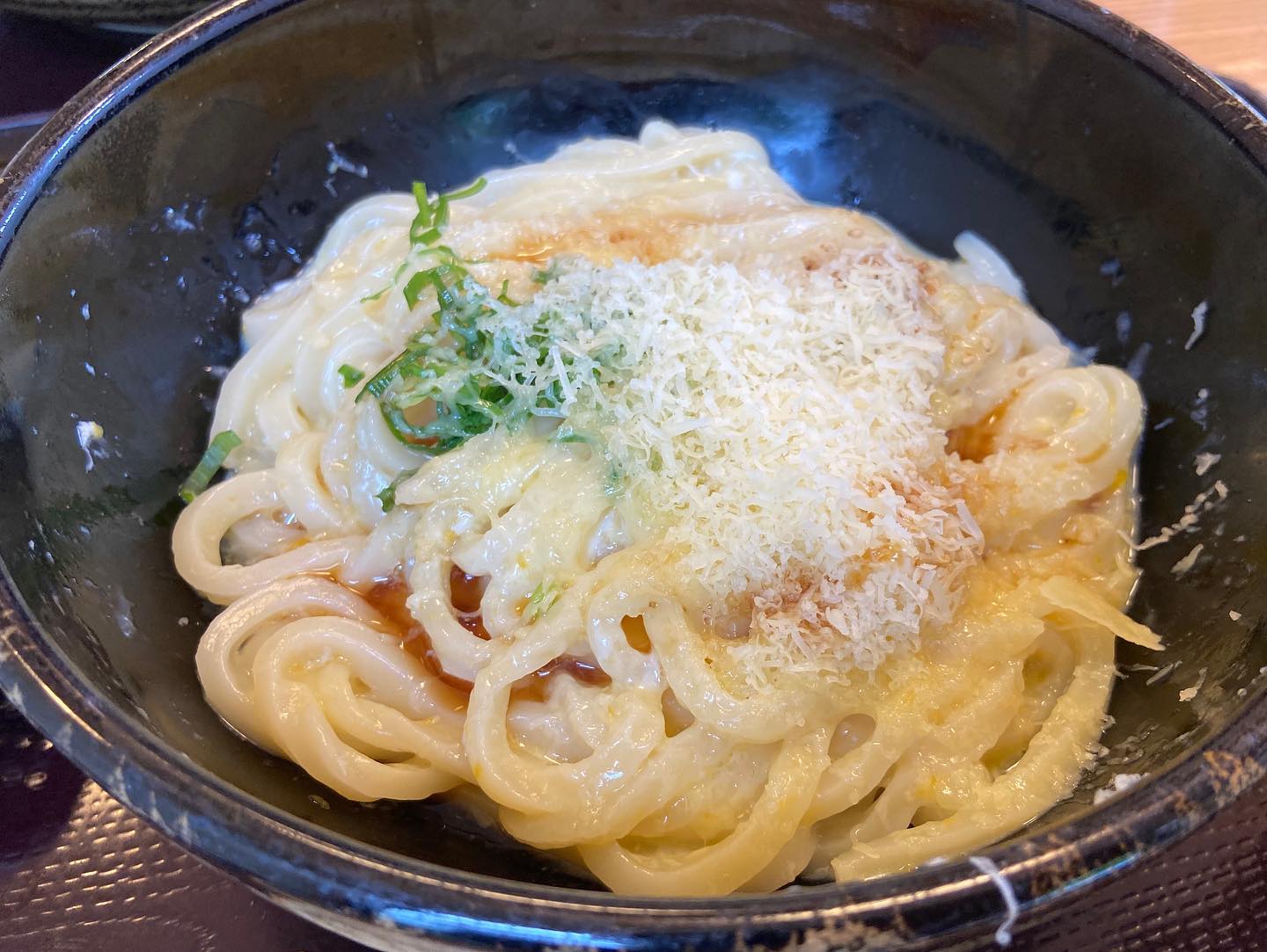 蒜山本格手打うどん やす坊「釜玉うどん」の投稿写真 2