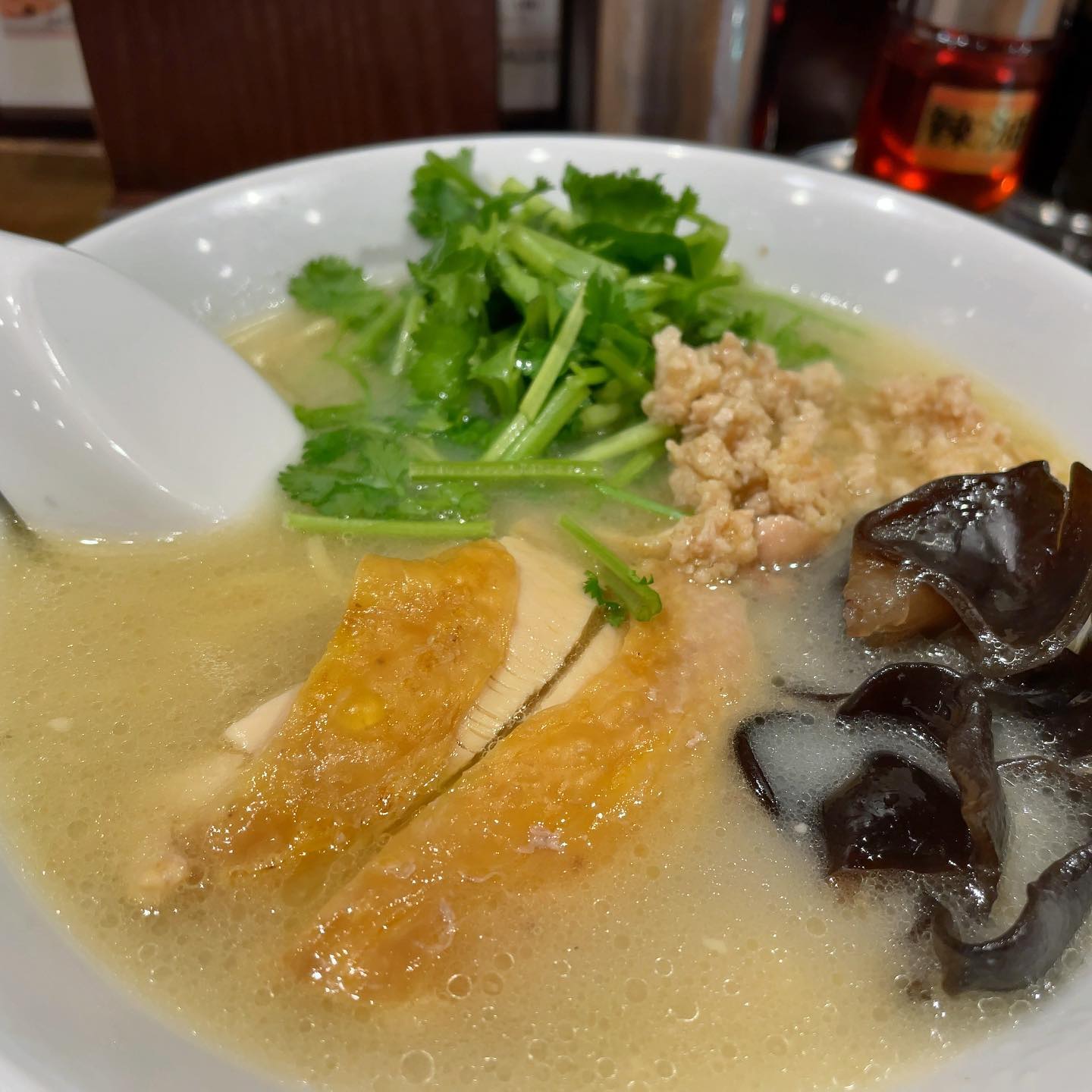 Halal Ramen 鶏ぶし Ueno「鶏白湯らーめん」の投稿写真 2