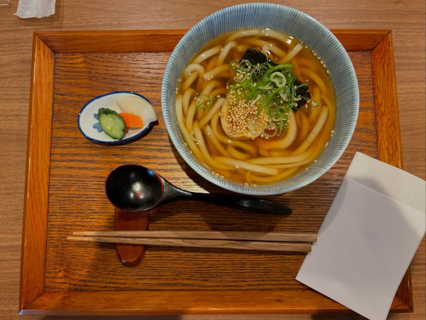 あんみつと煎茶のお店 茶処 PON-POKO「煮卵うどん 温 / 深蒸し煎茶 慈風」の投稿写真